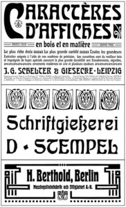 وگو(نشانهنوشته)های حروفریزیهای معروف وقت اروپا