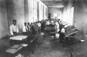 بخش حروفچینی چاپخانۀ مجلس